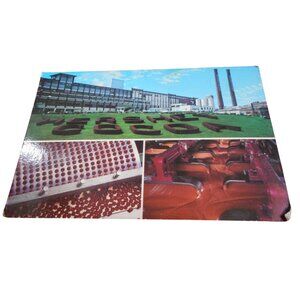 Vtg Postcard unposted Hershey PA Chocolate  factory kisses 1960s
